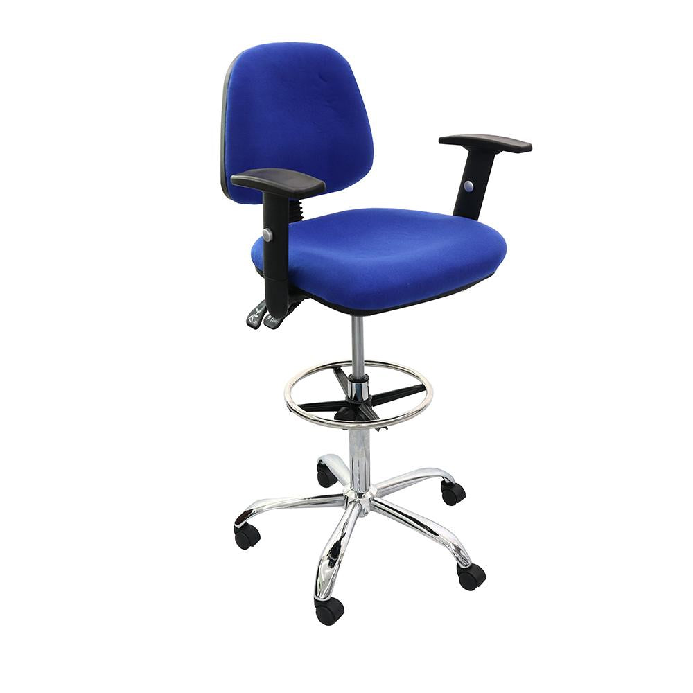 BLUE DRAUGHTSMAN CHAIR