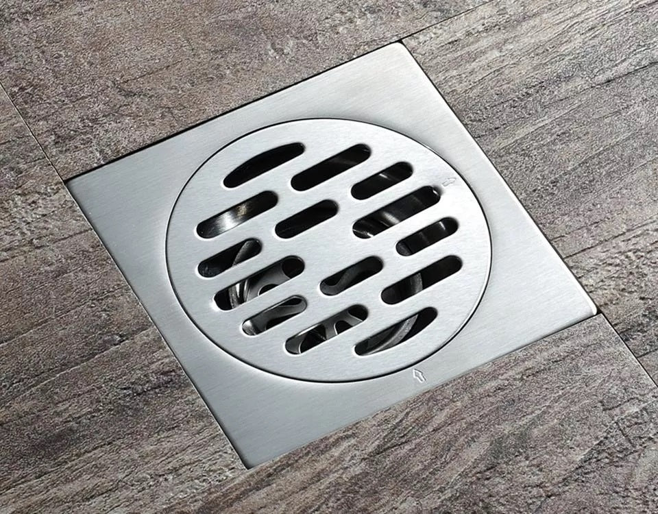 SQUARE STAINLESS STEEL DRAINAGE GULLY 4 X 4