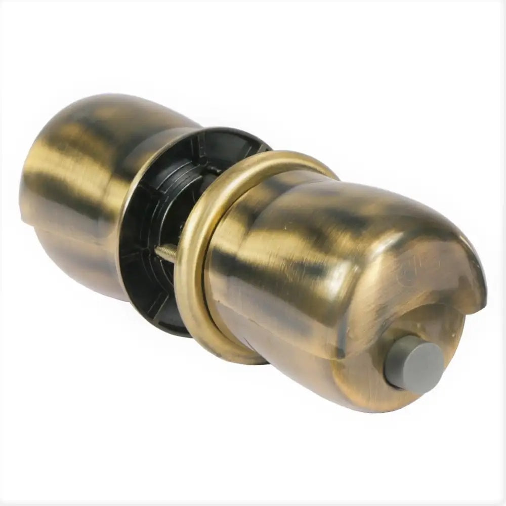 CYLINDRICAL ROUND DOOR LOCK WITH KEY (GOLD)