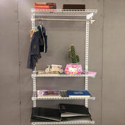 CLOSET STORAGE ORGANIZER WITH SHELVES