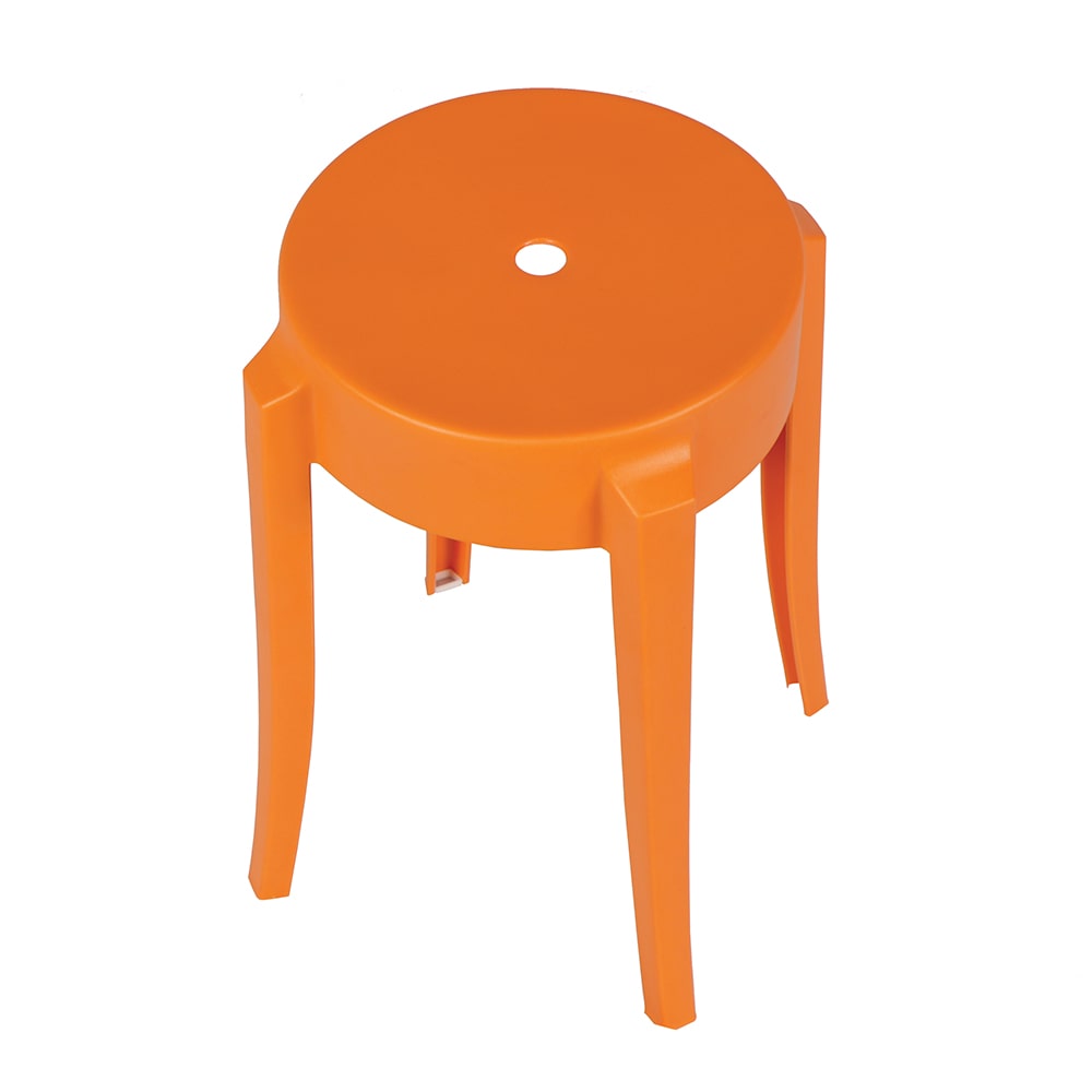 NORDIC MINIMALIST STACKING STOOL - ORANGE