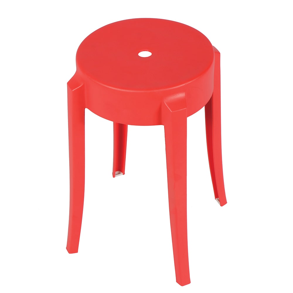 NORDIC MINIMALIST STACKING STOOL - RED