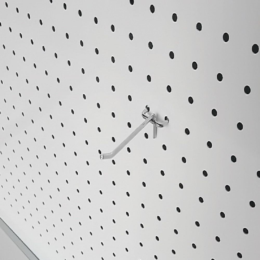 WHITE METAL PEGBOARD 50 X 80CM