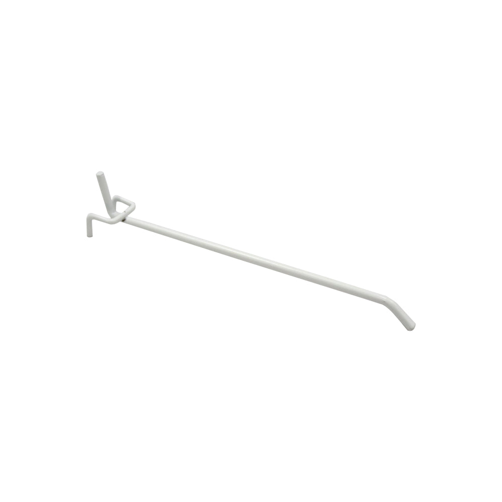 WHITE PEGBOARD HOOKS 200MM