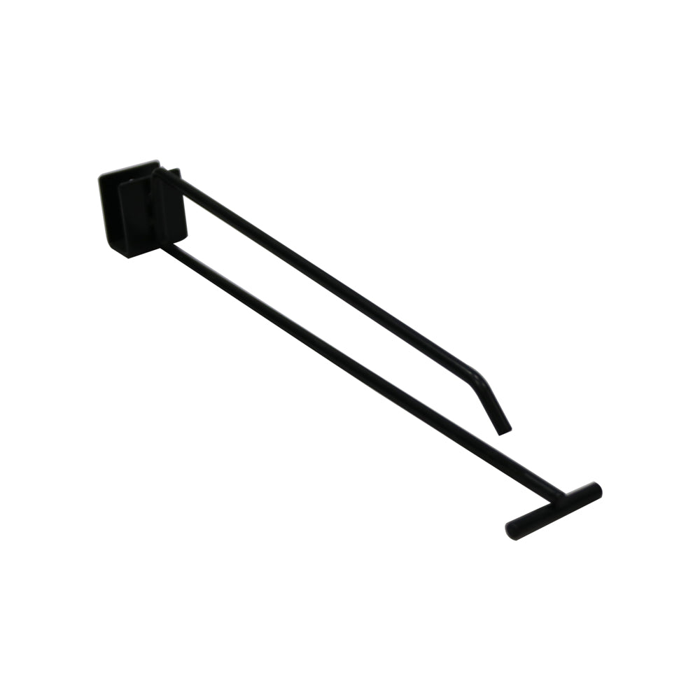 BLACK DISPLAY BRACKET WITH CARD HOLDER - 250MM