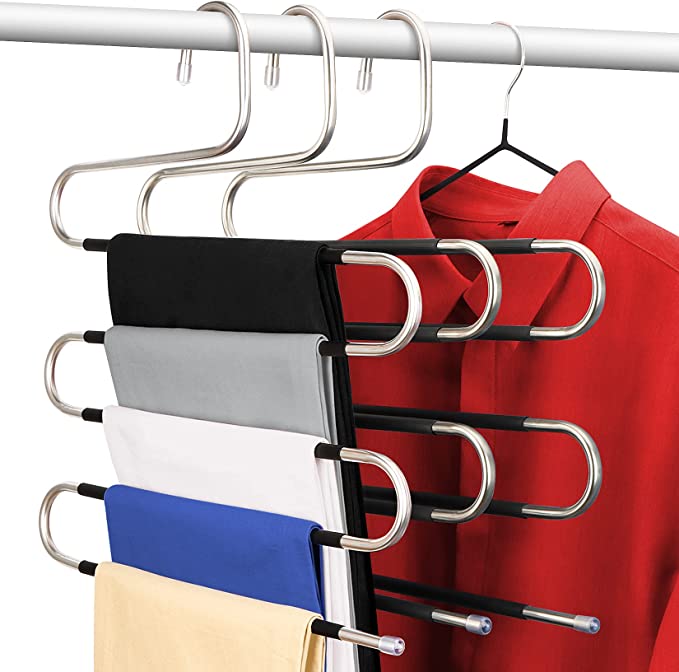 5 LAYERS S SHAPE MULTI - FUNCTIONAL CLOTHES HANGER