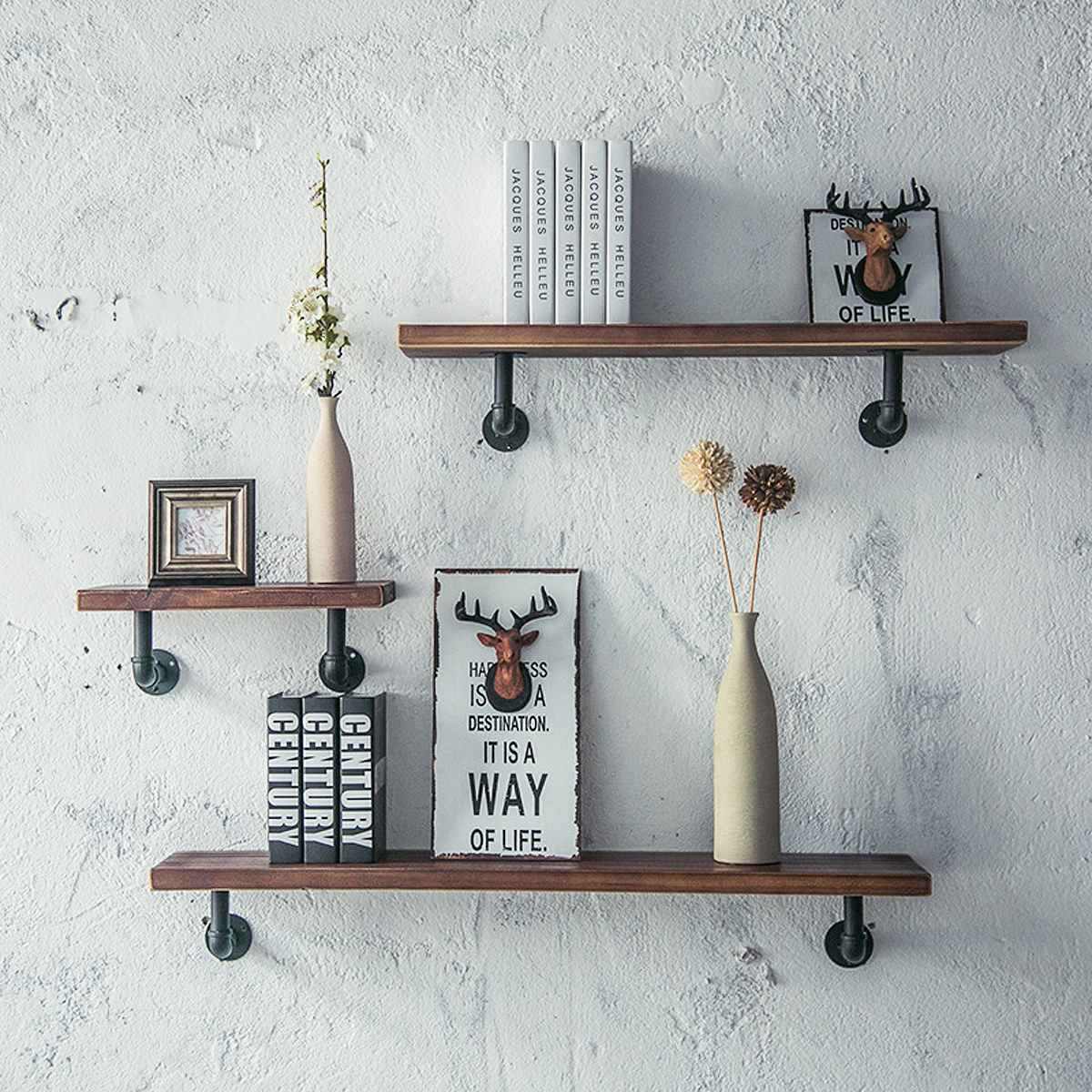 PIPE TYPE SHELF BRACKET FOR WALL MOUNT BOARD/SHELF