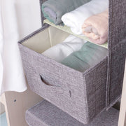 INTER LAYER DRAWERS FOR HANGING CLOSET ORGANIZER STORAGE BAGS - DARK GRAY