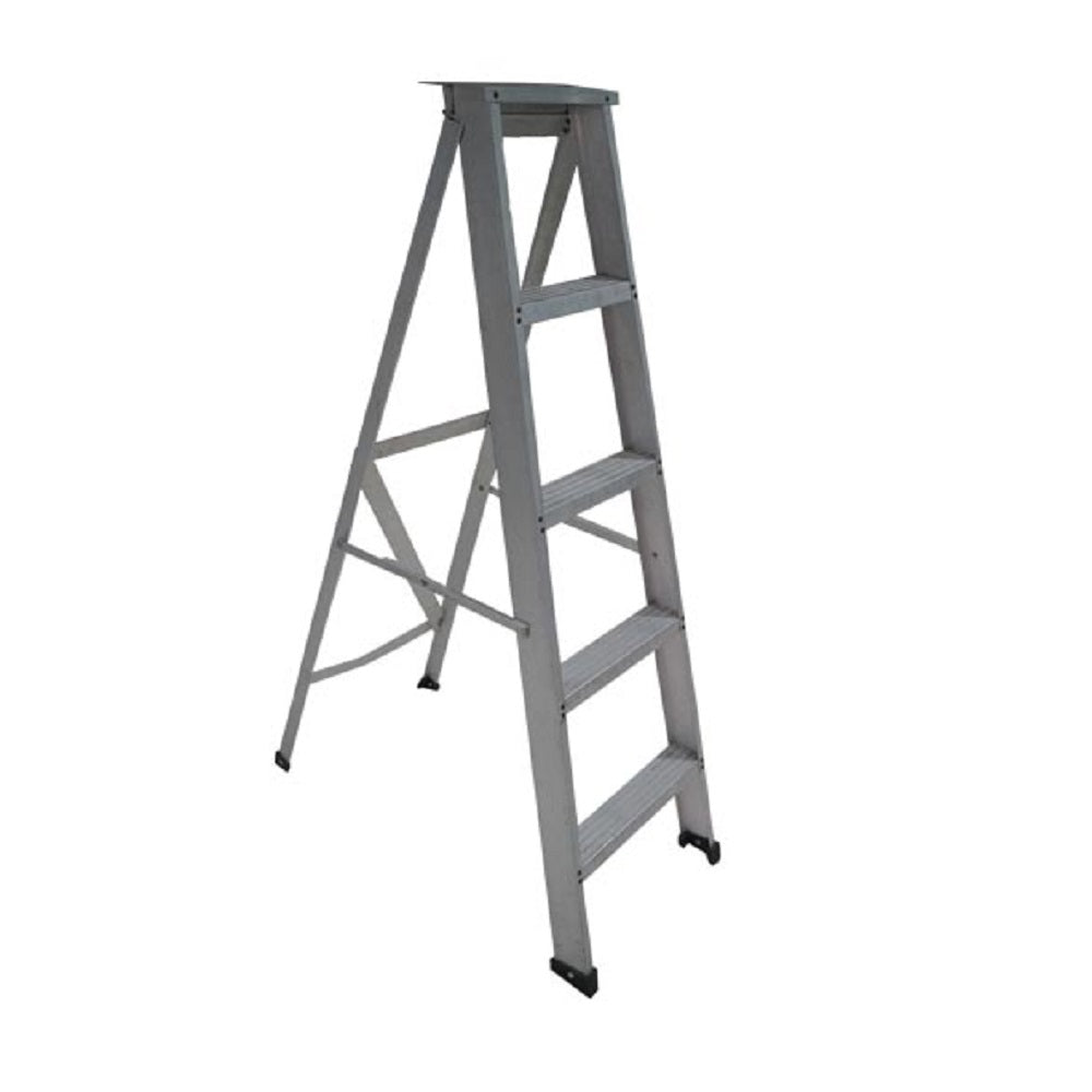 ALUMINIUM SINGLE SIDED STEP LADDER - 10FT