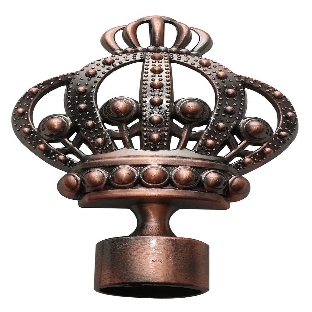 CROWN CURTAIN END CAP - Maroon