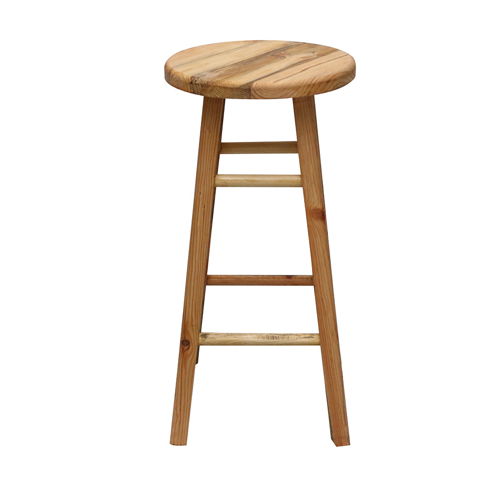 WOODEN STOOL - NATURAL 26"