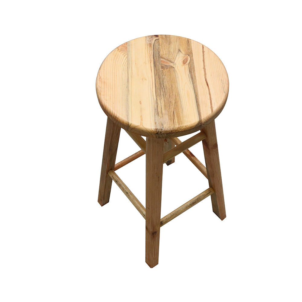 WOODEN STOOL - NATURAL 30"