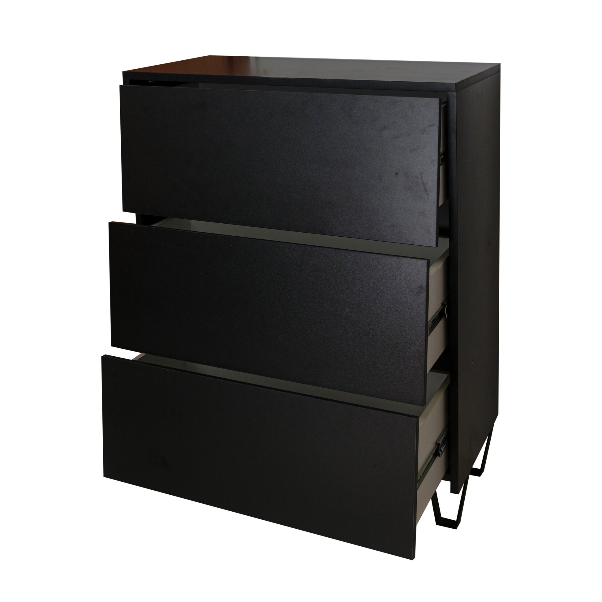 NOIR HANDLE LESS CHEST OF DRAWERS