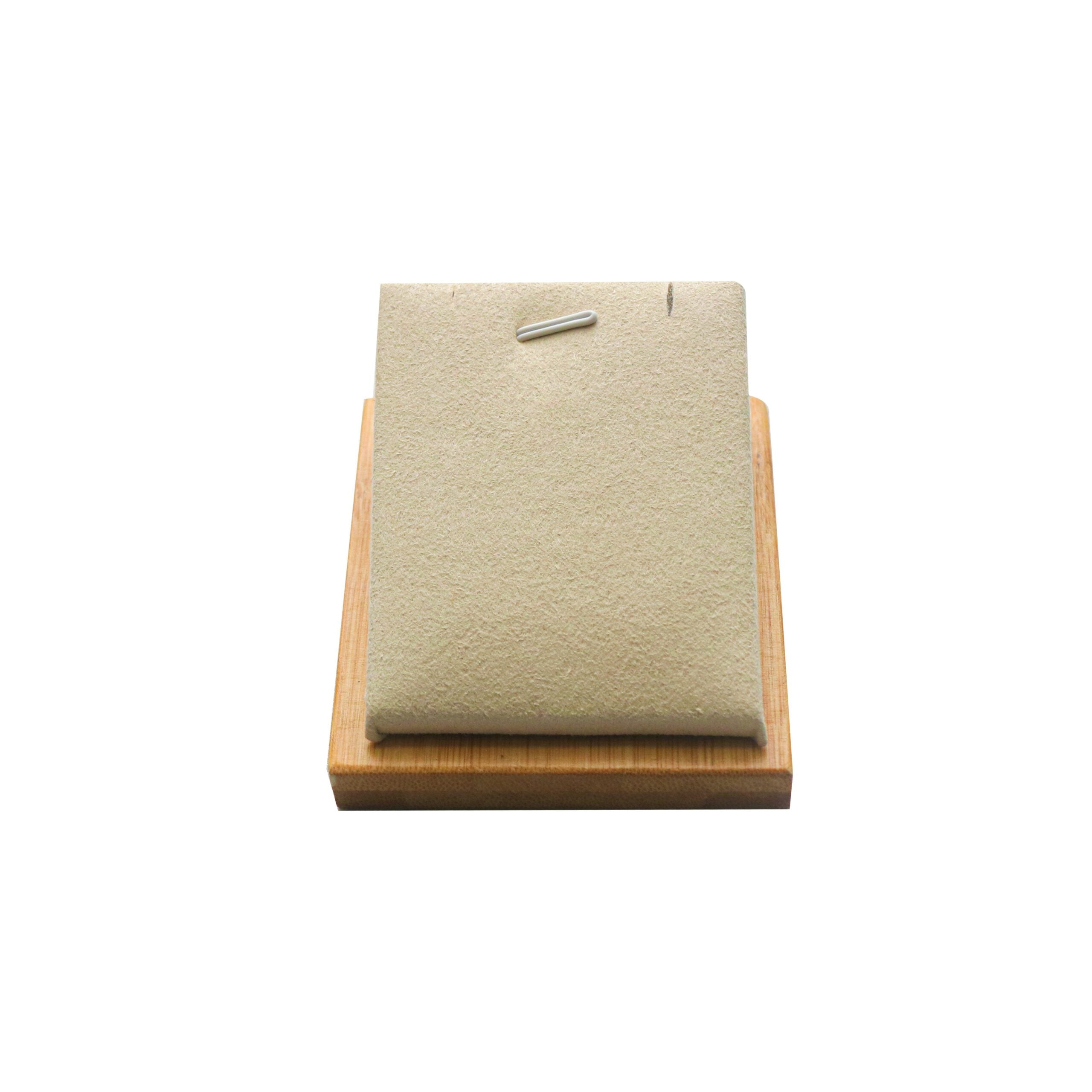 VELVET NECKLACE DISPLAY - BAMBOO