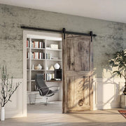 STEEL BYPASS BARN DOOR SLIDE KIT ARROW SHAPED