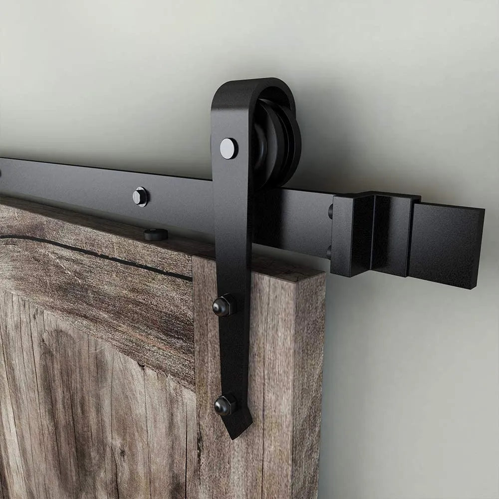 STEEL BYPASS BARN DOOR SLIDE KIT ARROW SHAPED