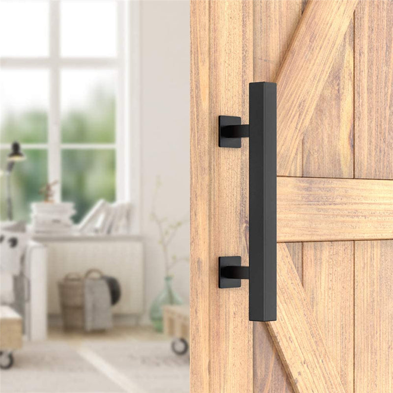 BLACK SLIDING BARN DOOR HANDLE