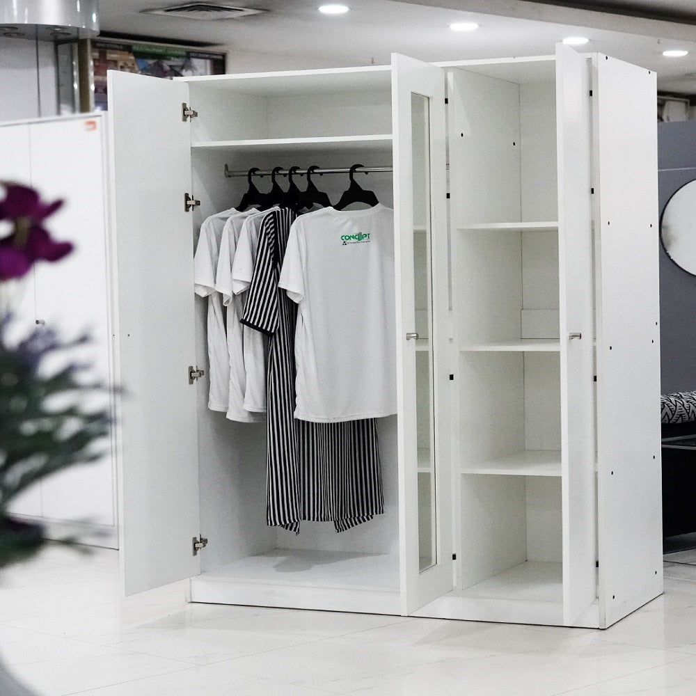 3 DOOR WARDROBE WITH MIRROR - HERMOSA