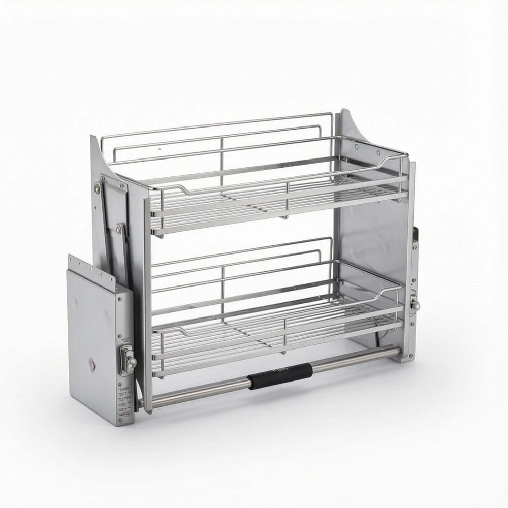 Tier Pull-Out Kitchen Cabinet Basket Organizer