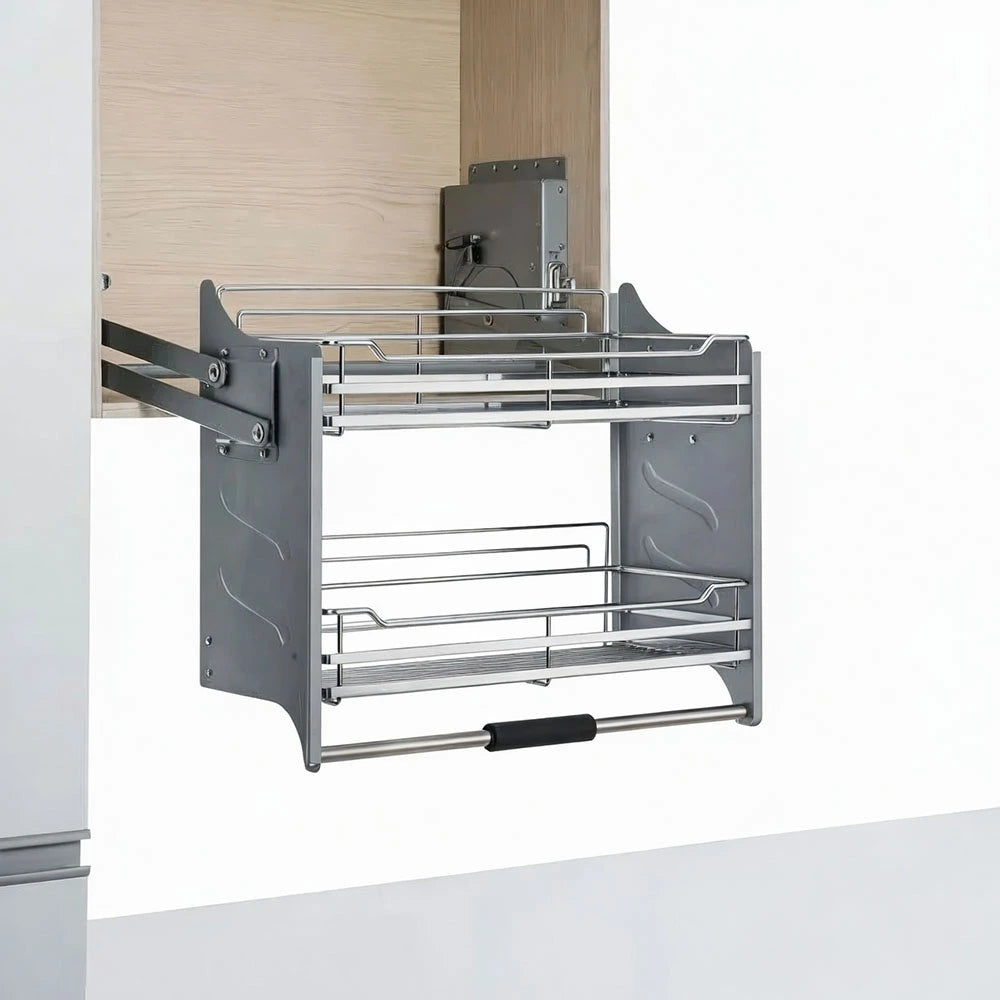 Tier Pull-Out Kitchen Cabinet Basket Organizer