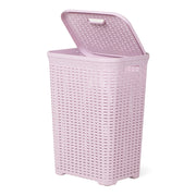 Lavender Rattan Laundry Bin