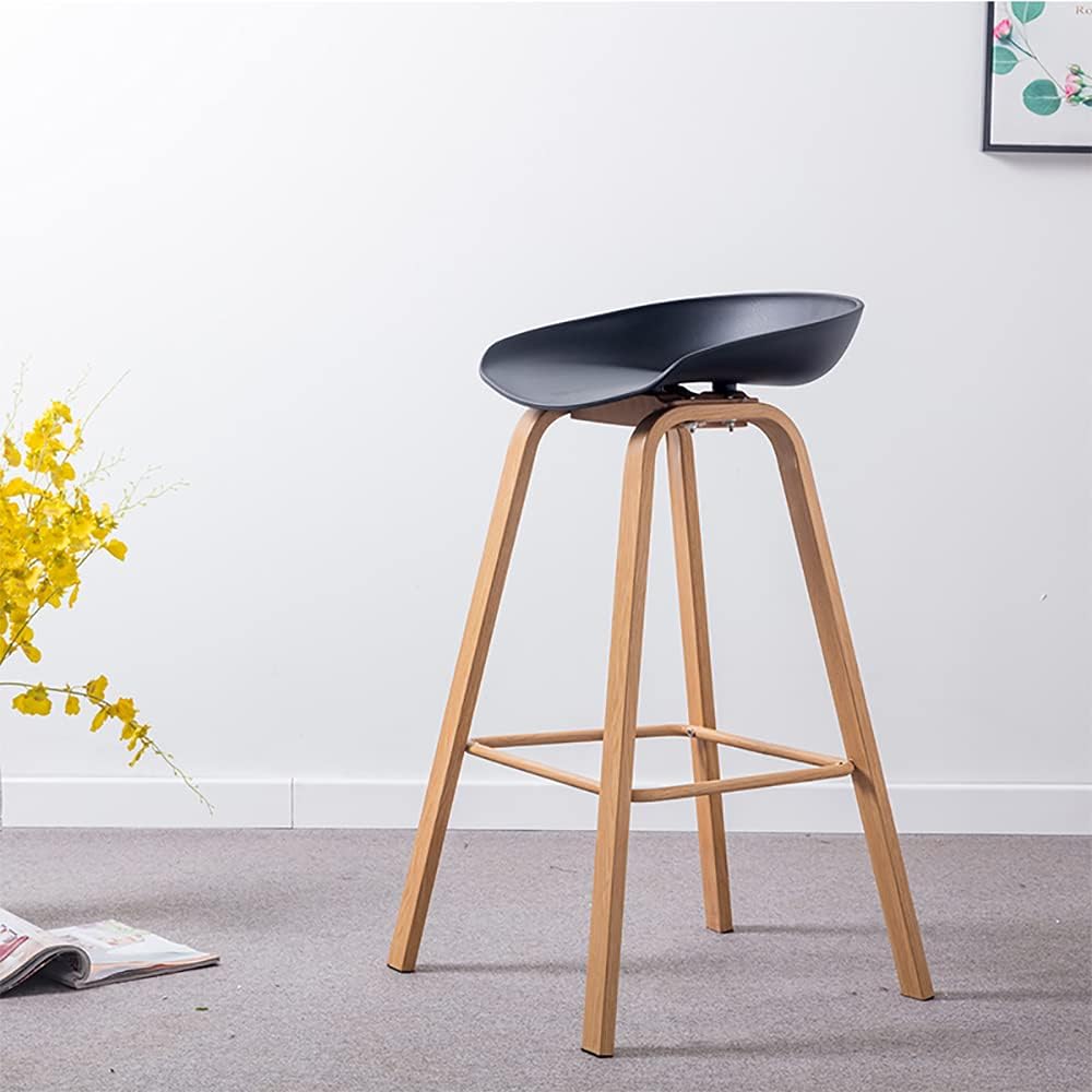 EQUINOX BLACK COUNTER BAR STOOL WITH LOW BACK