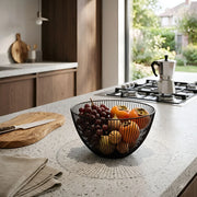 Black Metal Wire Fruit Basket