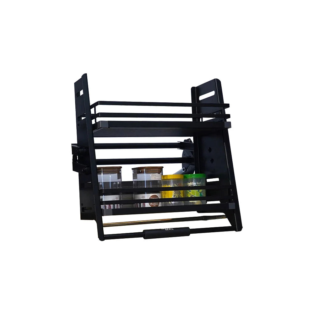 Modern Black Kitchen Pull-Out Rack