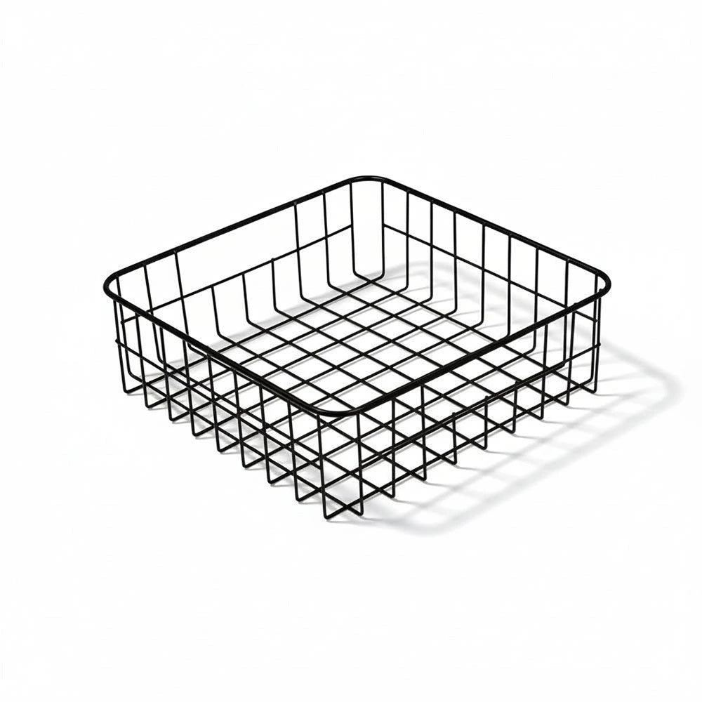 Black Metal Wire Fruit Basket