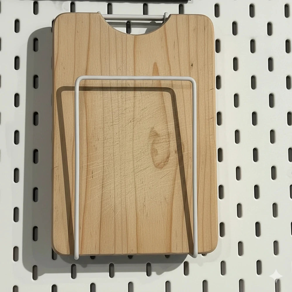 White Pegboard Holder