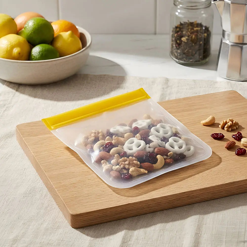 Clear Reusable Zip Seal Storage Pouch