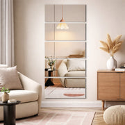 Decorative Square Wall Mirror Sticker – 4 Pcs Set