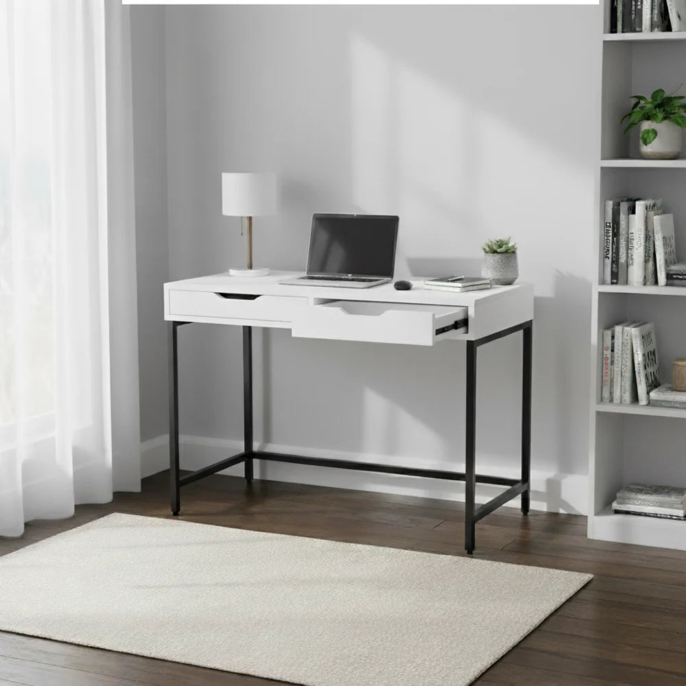 Liam Dual Drawer Work Desk - Console Table