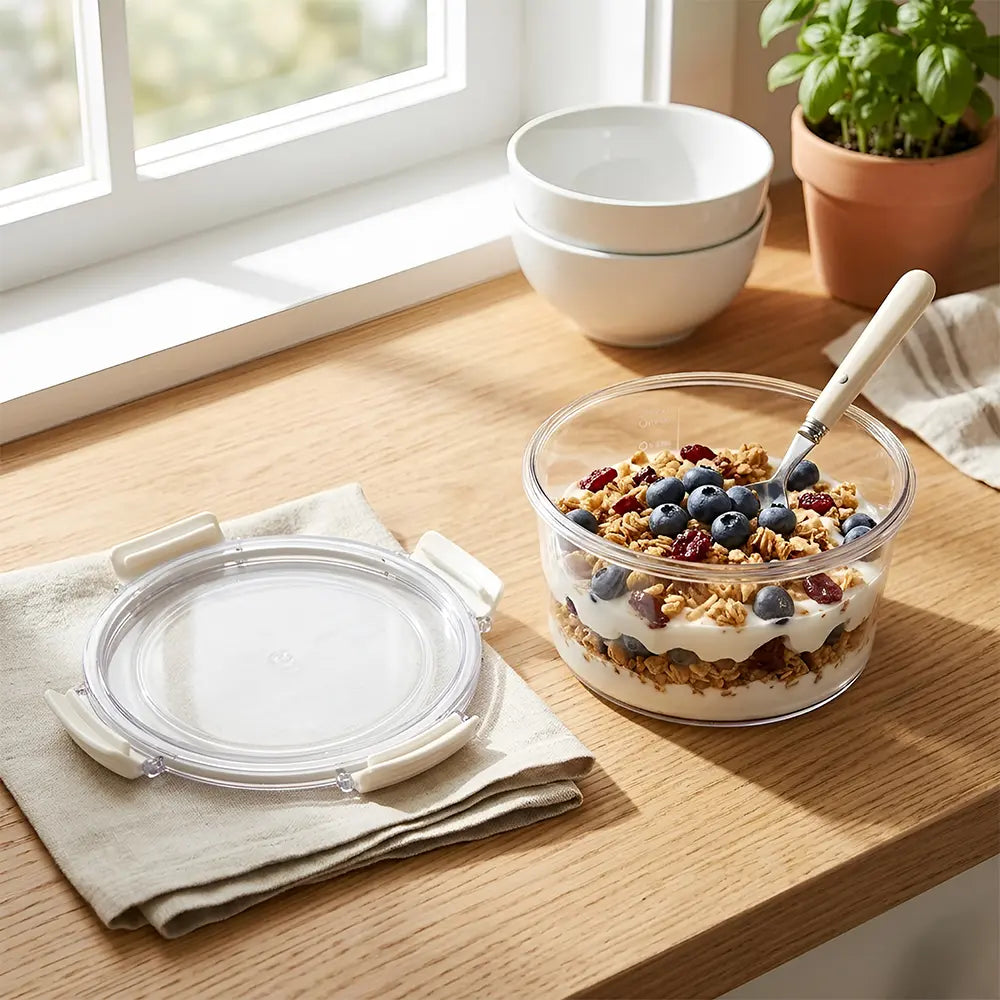 Air-Seal Transparent Food Storage Container