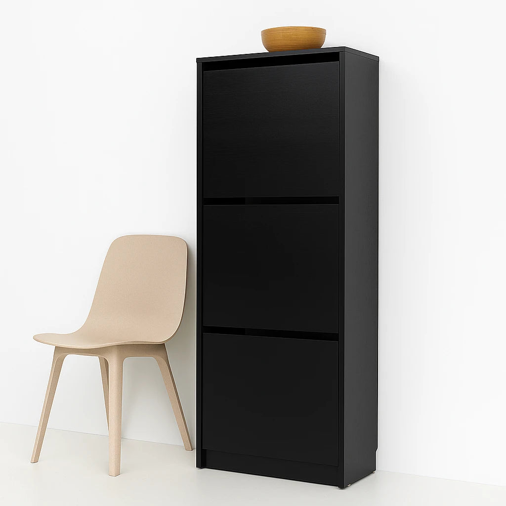 Hidden Shoe Storage Rack - Black