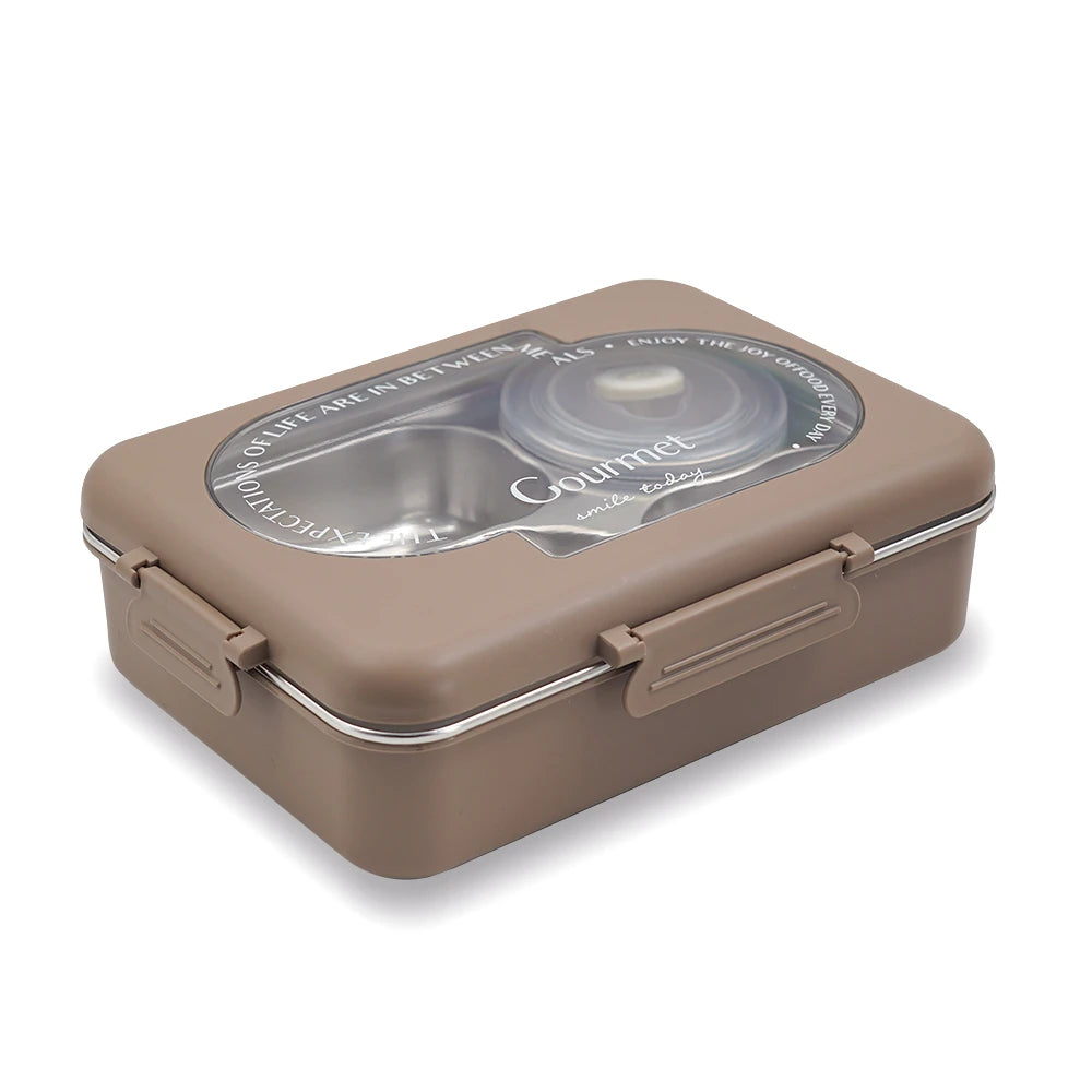 Gourmet Seal Stainless Steel Bento Lunch Box | Airtight, Durable & Leak-Proof