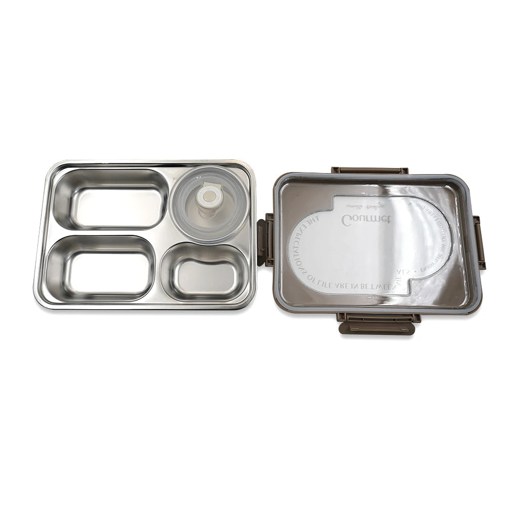 Gourmet Seal Stainless Steel Bento Lunch Box | Airtight, Durable & Leak-Proof