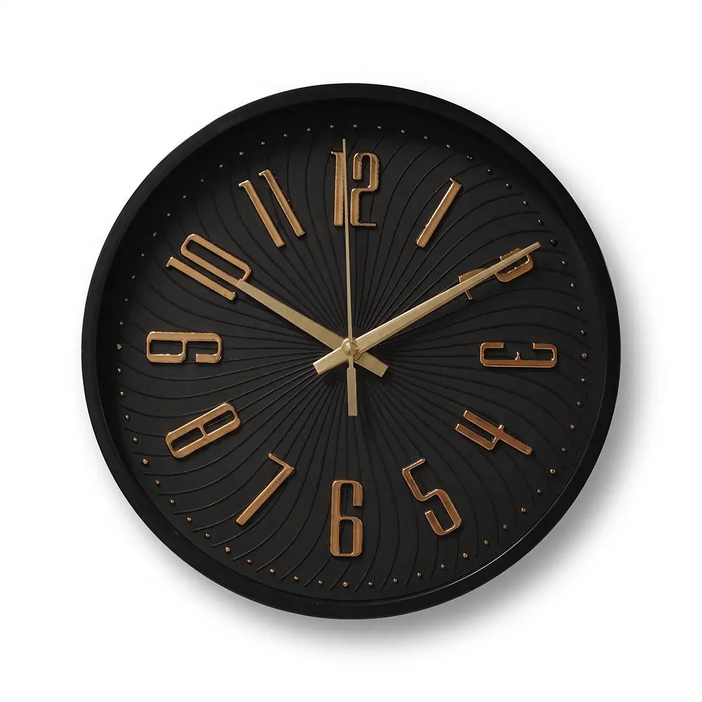 Luxury Textured Round Wall Clock
