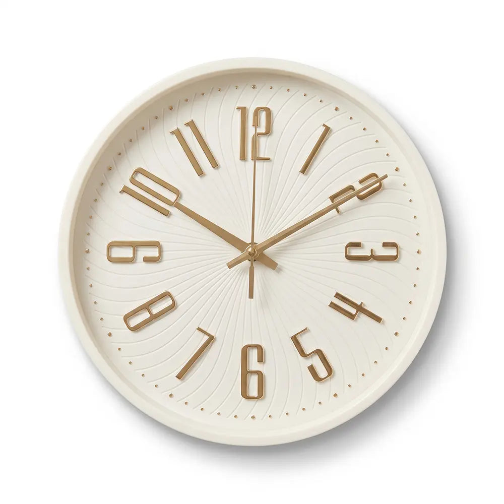 Luxury Textured Round Wall Clock