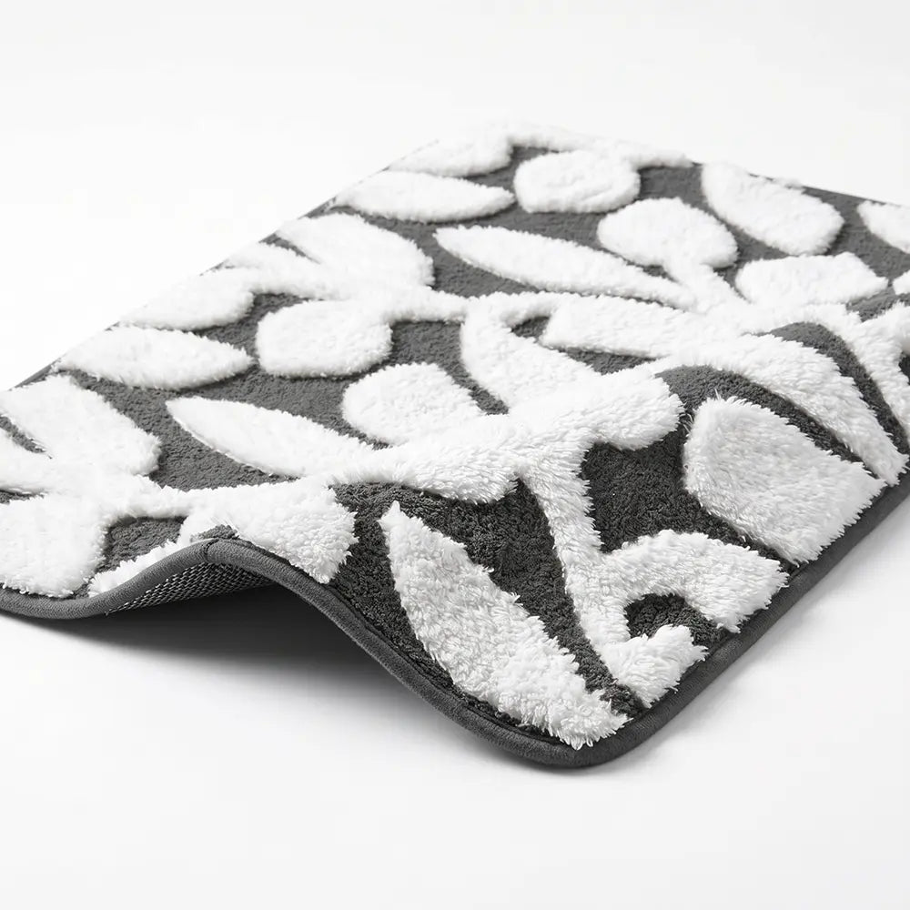 Decorative Leaf Design  Floor Mat