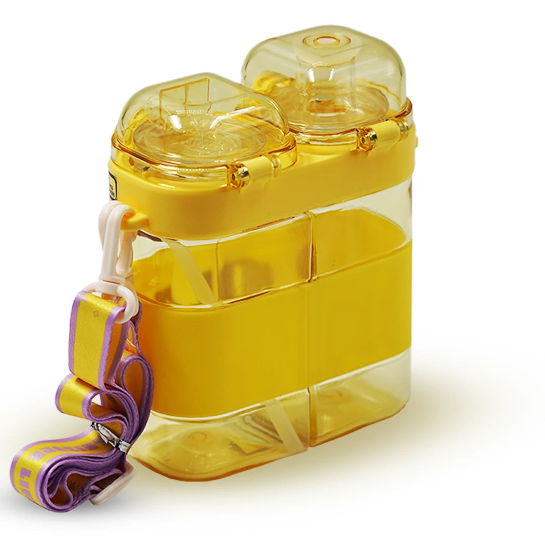 HOLA TWINSIP KIDS WATER BOTTLE - YELLOW