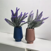 MODERN DIAMOND-TEXTURED MINIMALIST CERAMIC VASE
