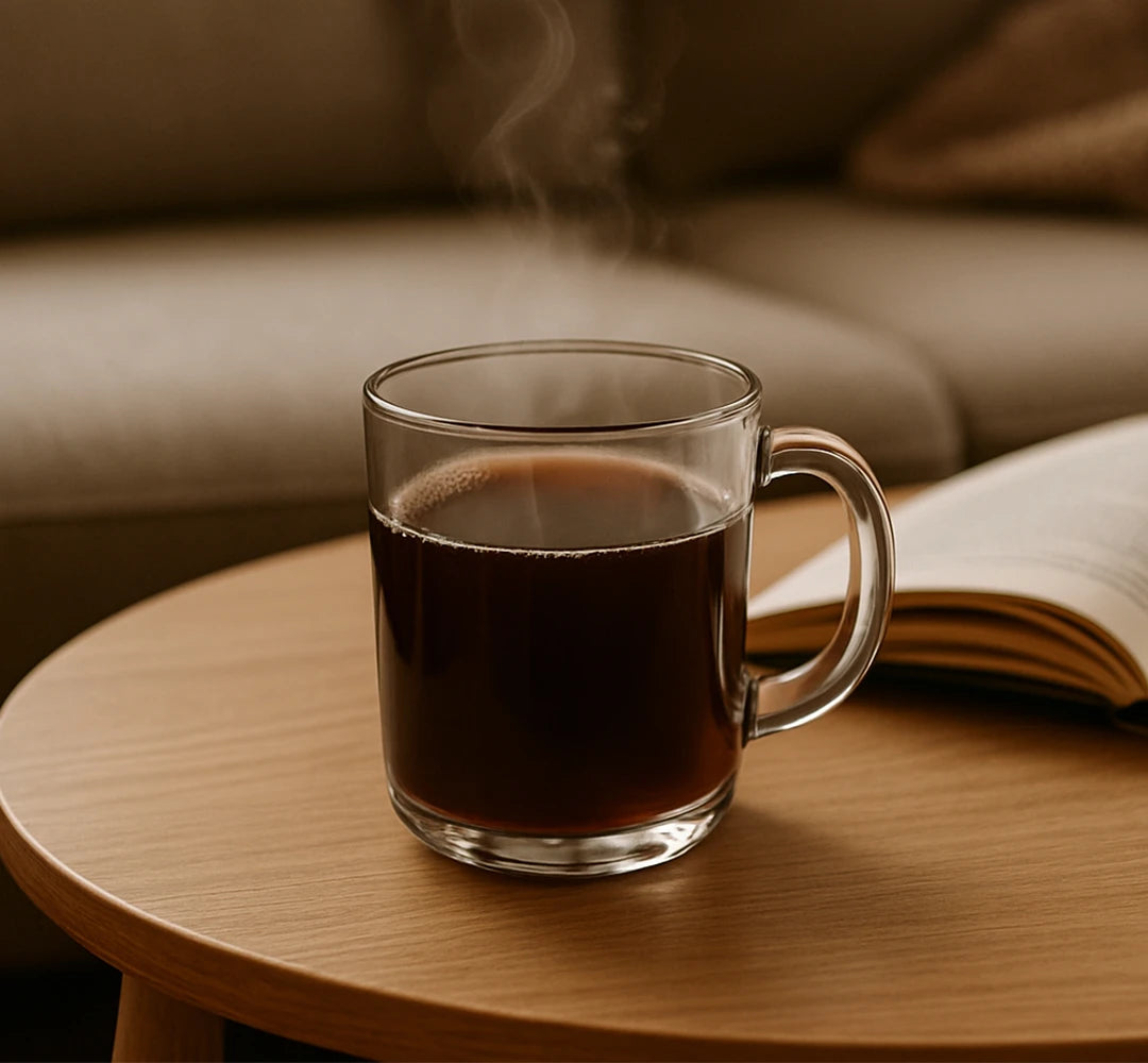 Clear Glass Tea Mug Set – 6 Piece Transparent Drinkware Collection