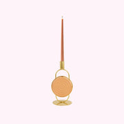 CANDLE HOLDER 80182 - GLIDED CIRCLE COLLECTION