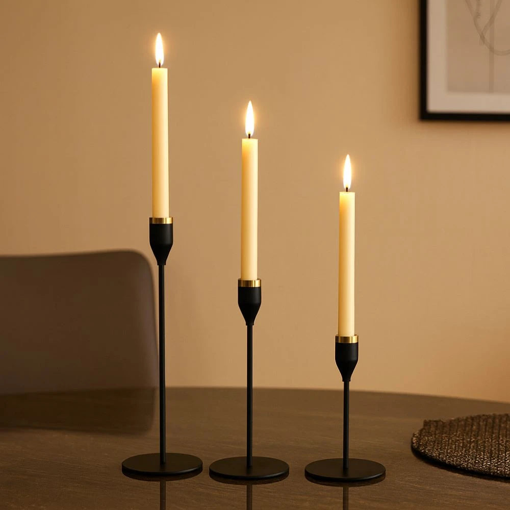 Modern Decorative Trio Candle Holder Set