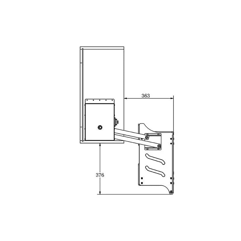 ELEVATOR BASKET WITH AFTERBURNER SYSTEM