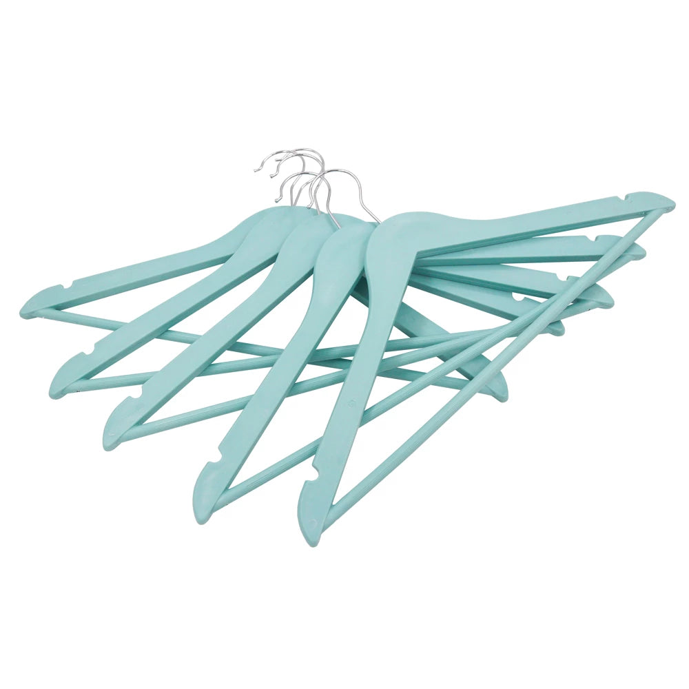 HEAVY-DUTY PLASTIC CLOTH HANGER - 5PCS SET