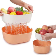 KITCHEN STRAINER DOUBLE BASKET / WASHING DRAIN BASKET