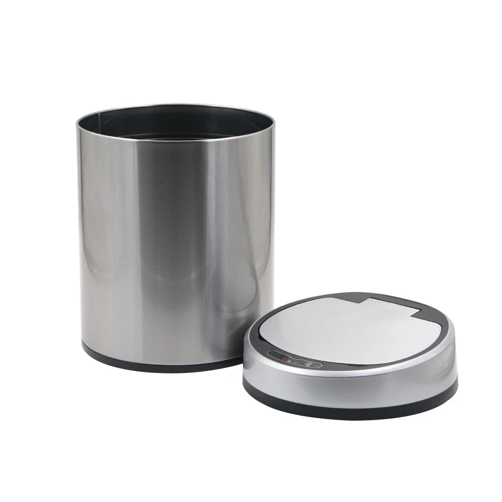 Smart Round Pedal Waste Bin with Soft Close Lid-8L