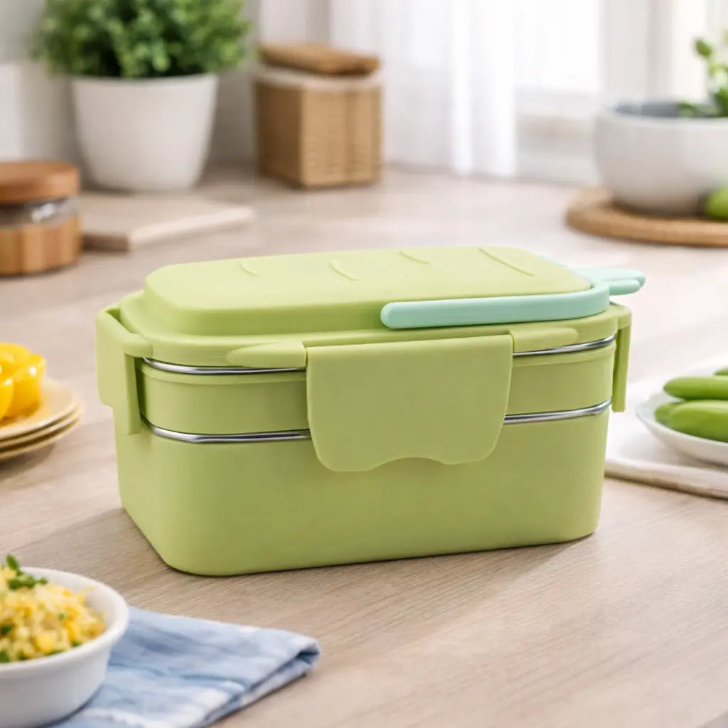 Smart Stack 2-in-1 Bento Lunch Box | Airtight, & Durable